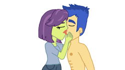 Size: 1280x720 | Tagged: safe, imported from derpibooru, flash sentry, victoria, equestria girls, abs, eyes closed, female, flashtoria, kissing, male, shipping, simple background, straight, transparent background