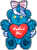 Size: 771x1036 | Tagged: safe, artist:esmahasakazoo, imported from derpibooru, oc, oc:fleurbelle, alicorn, pony, alicorn oc, bow, female, hair bow, heart, holding, horn, mare, pony oc, simple background, smiling, species swap, teddy bear, transparent background, wings, yellow eyes