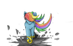 Size: 920x579 | Tagged: safe, artist:72-hours-remain, imported from derpibooru, rainbow dash, pegasus, pony, awesome, badass, female, mare, walking