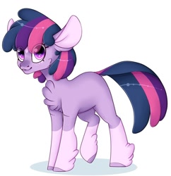 Size: 931x960 | Tagged: artist needed, source needed, safe, imported from derpibooru, twilight sparkle, earth pony, pony, leak, spoiler:g5, earth pony twilight, female, g5, g5 concept leak style, g5 concept leaks, hooves, mare, redesign, smiling, solo, twilight sparkle (g5 concept leak), twilight sparkle (g5)