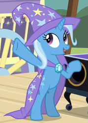 Size: 383x534 | Tagged: safe, imported from derpibooru, screencap, trixie, pony, unicorn, uncommon bond, cropped, female, mare, solo