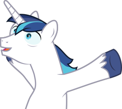 Size: 6346x5663 | Tagged: safe, artist:uigsyvigvusy, imported from derpibooru, shining armor, pony, unicorn, absurd resolution, hooves in air, hooves up, male, open mouth, simple background, stallion, transparent background, vector