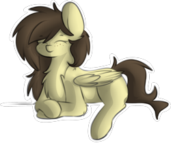 Size: 1780x1488 | Tagged: safe, artist:waffy-butt, imported from derpibooru, oc, oc only, oc:retro hearts, pegasus, pony, chest fluff, eyes closed, fluffy, freckles, simple background, solo, transparent background