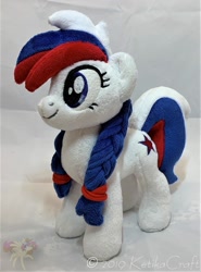 Size: 900x1218 | Tagged: safe, artist:ketika, imported from derpibooru, oc, oc:marussia, pony, irl, nation ponies, photo, plushie, russia, solo