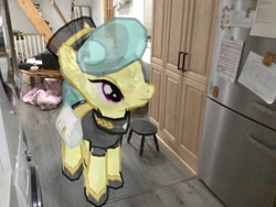 Size: 3272x2456 | Tagged: safe, edit, editor:topsangtheman, imported from derpibooru, cinnabar, golden hooves, quicksilver, crystal pony, pony, augmented reality, gameloft, golden hooves (g4), irl, photo, ponies in real life