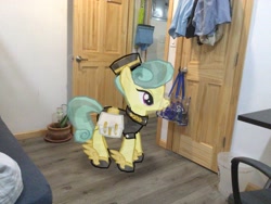 Size: 3272x2456 | Tagged: safe, edit, editor:topsangtheman, imported from derpibooru, cinnabar, golden hooves, quicksilver, crystal pony, pony, augmented reality, gameloft, golden hooves (g4), irl, photo, ponies in real life