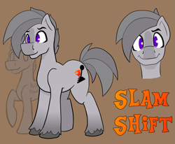 Size: 1591x1313 | Tagged: safe, artist:marredpink, imported from derpibooru, oc, oc only, oc:slam shift, earth pony, pony, male, stallion