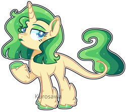 Size: 2658x2364 | Tagged: safe, artist:kurosawakuro, imported from derpibooru, oc, oc only, classical unicorn, pony, unicorn, base used, colored hooves, colored pupils, female, green lipstick, leonine tail, lipstick, magical lesbian spawn, mare, offspring, outline, parent:coco pommel, parent:sunset shimmer, simple background, solo, transparent background, unshorn fetlocks