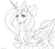 Size: 1600x1400 | Tagged: safe, artist:lady-lorienn, imported from derpibooru, oc, oc:fleurbelle, alicorn, alicorn oc, bow, female, hair bow, horn, long eyelashes, looking at you, majestic, mare, sketch, sweet