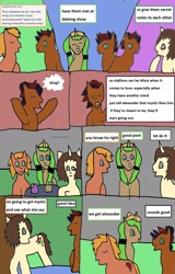 Size: 1249x1948 | Tagged: safe, artist:ask-luciavampire, imported from derpibooru, oc, earth pony, pony, unicorn, tumblr:ask-ponys-university, 1000 hours in ms paint, ask, comic, school