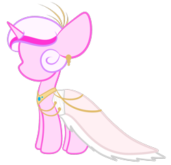 Size: 1593x1533 | Tagged: safe, artist:sugarcloud12, imported from derpibooru, oc, oc only, pony, unicorn, clothes, dress, gala dress, mannequin, simple background, solo, transparent background