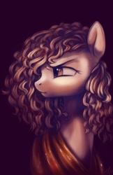 Size: 1920x2968 | Tagged: safe, artist:penny-wren, imported from derpibooru, oc, oc only, pony, bust, curly hair, curly mane, redraw, solo