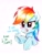 Size: 2156x2874 | Tagged: safe, artist:liaaqila, imported from derpibooru, part of a set, rainbow dash, pony, blatant lies, blushing, bust, cute, dashabetes, dialogue, ear fluff, female, fluffy, i'm not cute, leg fluff, offscreen character, simple background, solo, talking to viewer, traditional art, tsunderainbow, tsundere, white background