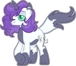 Size: 1872x1632 | Tagged: safe, artist:kurosawakuro, imported from derpibooru, oc, oc only, hybrid, unicorn, base used, interspecies offspring, male, offspring, parent:capper, parent:capper dapperpaws, parent:rarity, parents:capperity, simple background, solo, transparent background