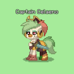Size: 1118x1120 | Tagged: safe, imported from derpibooru, captain celaeno, pony town, my little pony: the movie, spoiler:my little pony movie, female, pixelated, solo