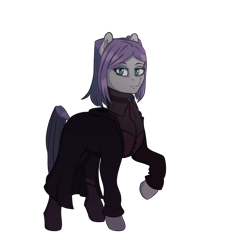 Size: 974x1080 | Tagged: safe, artist:silverst, artist:tanatos, imported from derpibooru, maud pie, earth pony, pony, anime, clothes, cosplay, costume, ergo proxy, female, green eyes, mare, ponified, re-l mayer, simple background, solo, transparent background