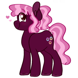 Size: 1200x1200 | Tagged: safe, artist:bubaiuv, imported from derpibooru, oc, oc:cherry blossom, earth pony, pony, female, mare, simple background, solo, transparent background