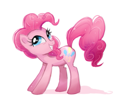 Size: 689x543 | Tagged: safe, artist:confetticakez, imported from derpibooru, pinkie pie, earth pony, pony, cute, diapinkes, female, mare, simple background, smiling, solo, white background