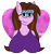 Size: 1700x1800 | Tagged: safe, artist:b-cacto, edit, imported from derpibooru, oc, oc only, oc:ivy rose, anthro, bedroom eyes, breasts, female, glasses, looking at you, mole, simple background, solo, transparent background