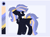 Size: 1956x1440 | Tagged: safe, artist:little-sketches, artist:php146, imported from derpibooru, oc, oc only, oc:midnight skyline, pegasus, pony, bow, chest fluff, collar, color palette, ear fluff, eye clipping through hair, female, hair bow, mare, ponytail, reference sheet, simple background, solo, tail bow, white background
