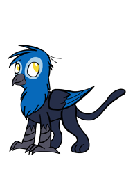 Size: 2912x3992 | Tagged: safe, artist:mjangelvortex, derpibooru exclusive, imported from derpibooru, oc, oc only, oc:gerald, griffon, 2020 community collab, derpibooru community collaboration, gift art, male, simple background, smiling, solo, standing, transparent background