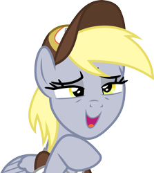 Size: 3000x3362 | Tagged: safe, artist:cloudy glow, artist:cloudyglow, imported from derpibooru, derpy hooves, pegasus, pony, best gift ever, .ai available, bust, cap, female, hat, high res, mailmare, mare, simple background, solo, transparent background, vector