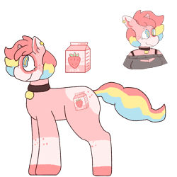 Size: 2000x2000 | Tagged: safe, artist:rigbythememe, imported from derpibooru, oc, oc only, oc:milky (rigbythememe), pony, unicorn, reference sheet, simple background, solo, transparent background