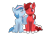 Size: 2480x1754 | Tagged: safe, artist:legatusflagrans, imported from derpibooru, oc, oc only, oc:chrysocolla dawn, oc:parallax, pegasus, pony, unicorn, 2020 community collab, derpibooru community collaboration, blushing, cheek kiss, happy, kiss on the cheek, kissing, oc x oc, shipping, simple background, smiling, transparent background