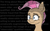 Size: 1364x852 | Tagged: safe, artist:pinkberry, imported from derpibooru, mayor mare, pony, colored, colored pupils, dramatic lighting, drawpile, eye twitch, freckles, joke, monochrome, pink mane, simple shading, solo, text, wall of text