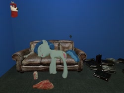 Size: 1024x768 | Tagged: safe, artist:horsesplease, imported from derpibooru, party favor, 3d, gmod, sleeping