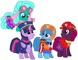 Size: 1246x959 | Tagged: safe, artist:徐詩珮, imported from derpibooru, fizzlepop berrytwist, glitter drops, spring rain, tempest shadow, twilight sparkle, alicorn, unicorn, series:sprglitemplight diary, series:sprglitemplight life jacket days, series:springshadowdrops diary, series:springshadowdrops life jacket days, alternate universe, base used, bisexual, broken horn, clothes, cute, equestria girls outfit, female, glitterbetes, glitterlight, glittershadow, horn, lesbian, lifeguard, lifeguard spring rain, paw patrol, polyamory, shipping, simple background, sprglitemplight, springbetes, springdrops, springlight, springshadow, springshadowdrops, swimsuit, tempestbetes, tempestlight, transparent background, twilight sparkle (alicorn), whistle