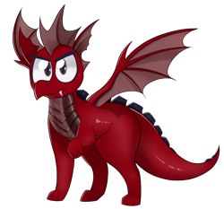 Size: 1909x1777 | Tagged: safe, artist:dragonpone, derpibooru exclusive, imported from derpibooru, oc, oc only, oc:havock, dragon, 2020 community collab, derpibooru community collaboration, male, raised leg, simple background, solo, spread wings, transparent background, wings