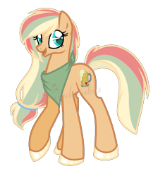 Size: 735x847 | Tagged: safe, artist:ipandacakes, imported from derpibooru, oc, oc only, oc:apple spritz, earth pony, pony, female, magical lesbian spawn, mare, offspring, parent:applejack, parent:rainbow dash, parents:appledash, simple background, solo, transparent background