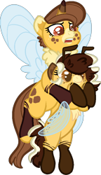 Size: 507x882 | Tagged: safe, artist:maximumbark, imported from derpibooru, oc, oc only, oc:bumble tumble, oc:honey bumble, bee pony, original species, base used, female, simple background, transparent background