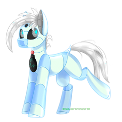 Size: 2000x2000 | Tagged: safe, artist:redheartponiesfan, imported from derpibooru, oc, oc only, oc:leon, pony, robot, robot pony, male, simple background, solo, transparent background