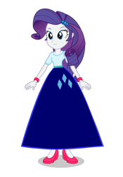 Size: 638x914 | Tagged: safe, alternate version, artist:cartoonmasterv3, imported from derpibooru, rarity, equestria girls, clothes, female, long skirt, simple background, skirt, solo, transparent background, vector