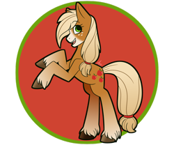 Size: 1280x1067 | Tagged: safe, artist:spaded aces, imported from derpibooru, applejack, earth pony, pony, leak, spoiler:g5, applejack (g5 concept leak), applejack (g5), female, g5, g5 concept leak style, g5 concept leaks, redesign, simple background, solo