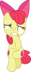 Size: 592x1350 | Tagged: safe, artist:lincolnbrewsterfan, deleted from derpibooru, imported from derpibooru, part of a set, apple bloom, earth pony, pony, covering crotch, cutie mark, female, filly, need to pee, potty dance, potty emergency, potty time, solo, sweat, vector
