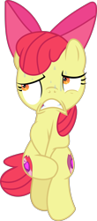 Size: 592x1351 | Tagged: safe, artist:lincolnbrewsterfan, deleted from derpibooru, imported from derpibooru, part of a set, apple bloom, earth pony, pony, covering crotch, cutie mark, female, filly, need to pee, potty dance, potty emergency, potty time, solo, sweat, vector