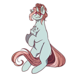 Size: 1024x1024 | Tagged: safe, artist:eggymy, imported from derpibooru, oc, pony, unicorn, chest fluff, female, mare, simple background, solo, transparent background