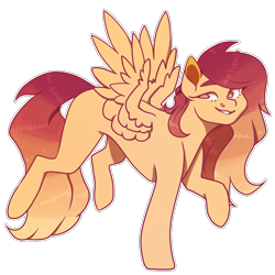 Size: 1024x1024 | Tagged: safe, artist:eggymy, imported from derpibooru, oc, pegasus, pony, female, mare, simple background, solo, transparent background