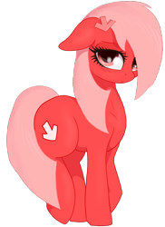 Size: 1060x1460 | Tagged: safe, artist:t72b, derpibooru exclusive, imported from derpibooru, oc, oc only, oc:downvote, earth pony, pony, 2020 community collab, derpibooru, derpibooru community collaboration, derpibooru ponified, female, floppy ears, mare, meta, ponified, shy, simple background, solo, transparent background