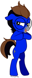 Size: 340x829 | Tagged: artist needed, safe, imported from derpibooru, oc, oc only, oc:ennex, earth pony, pony, evil grin, grin, scheming, simple background, smiling, solo, transparent background