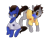 Size: 1024x768 | Tagged: artist needed, safe, artist:crystalsonatica, imported from derpibooru, oc, oc:ennex, oc:random action, earth pony, pony, brad keselowski, clothes, duo, duo male, earth pony oc, joey logano, looking at each other, looking at someone, male, nascar, shirt, simple background, t-shirt, transparent background