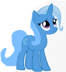 Size: 225x245 | Tagged: safe, artist:datnaro, color edit, edit, editor:silverstreamfan999, imported from derpibooru, trixie, pony, unicorn, colored, cute, diatrixes, female, hair color edit, hair dye, smiling