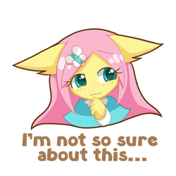 Size: 1000x1000 | Tagged: safe, artist:howxu, imported from derpibooru, fluttershy, anthro, cute, emoji, female, reaction image, shyabetes, simple background, solo, transparent background, unsure