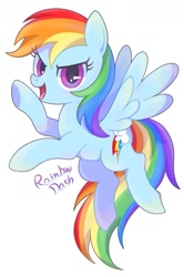 Size: 863x1303 | Tagged: safe, artist:rannkiti15, imported from derpibooru, rainbow dash, pegasus, pony, cute, dashabetes, female, mare, open mouth, simple background, solo, white background