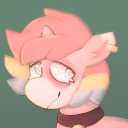 Size: 2000x2000 | Tagged: safe, artist:rigbythememe, imported from derpibooru, oc, oc only, oc:milky (rigbythememe), pony, unicorn, bust, female, mare, portrait, solo