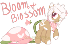 Size: 1550x1000 | Tagged: safe, artist:axolotlshy, deleted from derpibooru, imported from derpibooru, oc, oc only, oc:bloom, oc:blossom, monster pony, original species, piranha plant pony, plant pony, augmented tail, base used, colored hooves, flower, flower in hair, hair over one eye, neckerchief, open mouth, plant, raised hoof, simple background, solo, tail mouth, tailmouth, transparent background