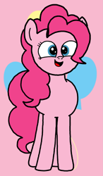 Size: 1449x2474 | Tagged: safe, artist:sebtheartist, deleted from derpibooru, imported from derpibooru, pinkie pie, earth pony, cute, diapinkes, female, front view, iphone wallpaper, mare, phone wallpaper, solo, wallpaper